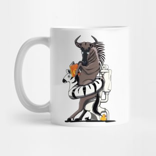 Wildebeest on the Toilet Mug